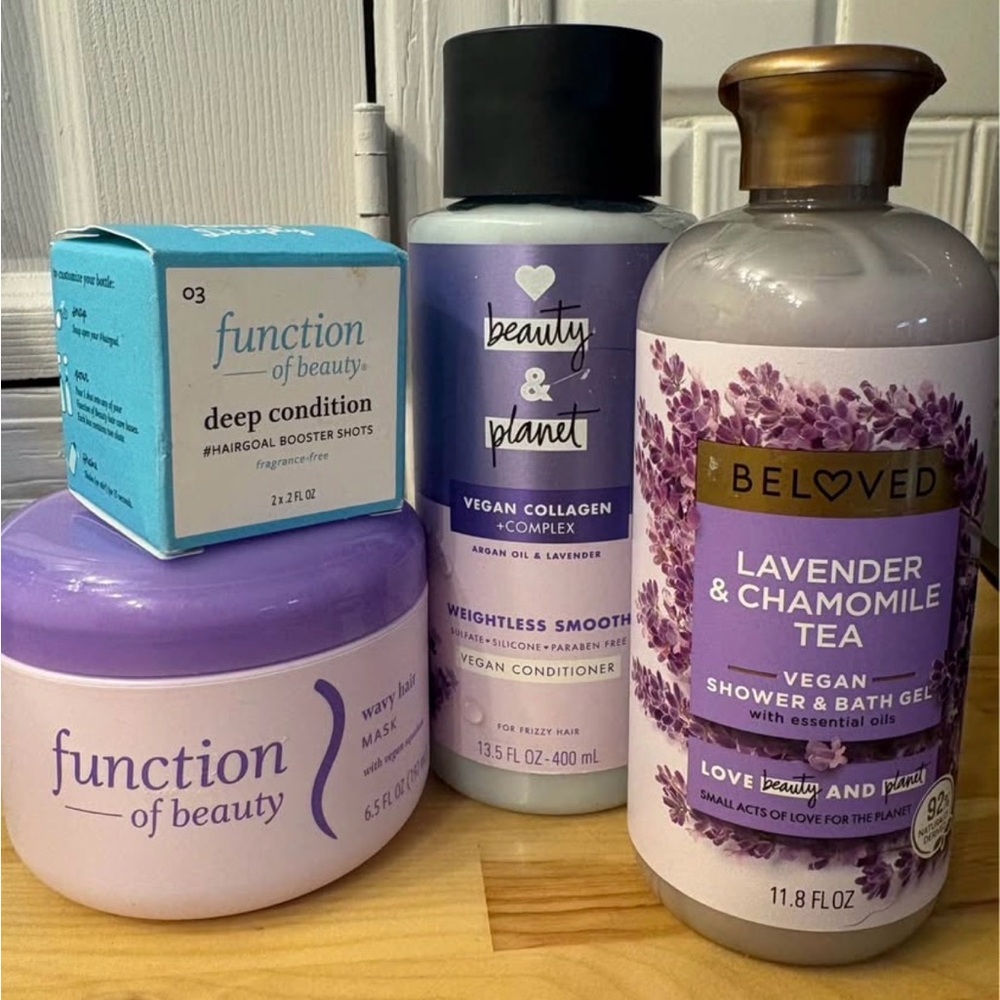 Function of Beauty & Beloved Lavender Hair + vegan hair care and shower